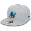 los-angeles-dodgers-mlb-new-era-gra-snapback-9fifty-flower-icon-flad-kasket