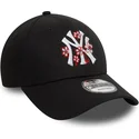 kasketter-buet-sort-justerbar-rem-9forty-flower-icon-fra-new-york-yankees-mlb-af-new-era