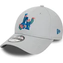 kasketter-buet-gra-justerbar-rem-9forty-flower-icon-fra-los-angeles-dodgers-mlb-af-new-era