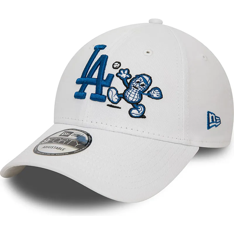 kasketter-buet-hvid-justerbar-rem-9forty-food-character-fra-los-angeles-dodgers-mlb-af-new-era kasketter-buet-hvid-justerbar-rem-9forty-food-character-fra-los-angeles-dodgers-mlb-af-new-era