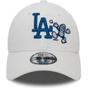 kasketter-buet-hvid-justerbar-rem-9forty-food-character-fra-los-angeles-dodgers-mlb-af-new-era