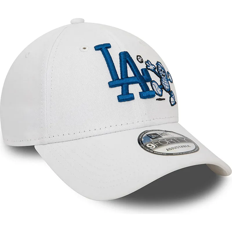 kasketter-buet-hvid-justerbar-rem-9forty-food-character-fra-los-angeles-dodgers-mlb-af-new-era kasketter-buet-hvid-justerbar-rem-9forty-food-character-fra-los-angeles-dodgers-mlb-af-new-era