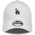 hvid-justerbar-9forty-home-field-trucker-kasket-fra-los-angeles-dodgers-mlb-fra-new-era