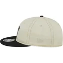 beige-og-sort-justerbar-9fifty-retro-crown-denim-oakland-raiders-nfl-kasket-fra-new-era