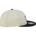 beige-og-sort-justerbar-9fifty-retro-crown-denim-oakland-raiders-nfl-kasket-fra-new-era
