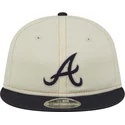 beige-og-marinebla-9fifty-retro-crown-denim-flad-kasket-fra-atlanta-braves-mlb-fra-new-era