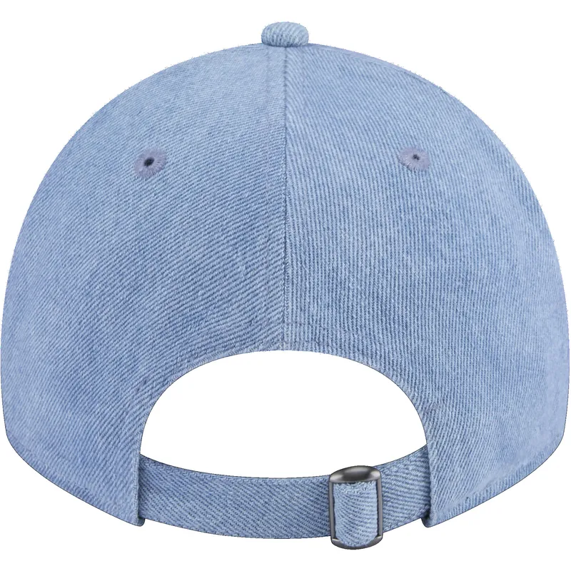 kasketter-buet-bla-justerbar-rem-9twenty-washed-denim-fra-atlanta-braves-mlb-af-new-era