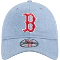 justerbar-bla-buet-kasket-9twenty-washed-denim-boston-red-sox-mlb-fra-new-era
