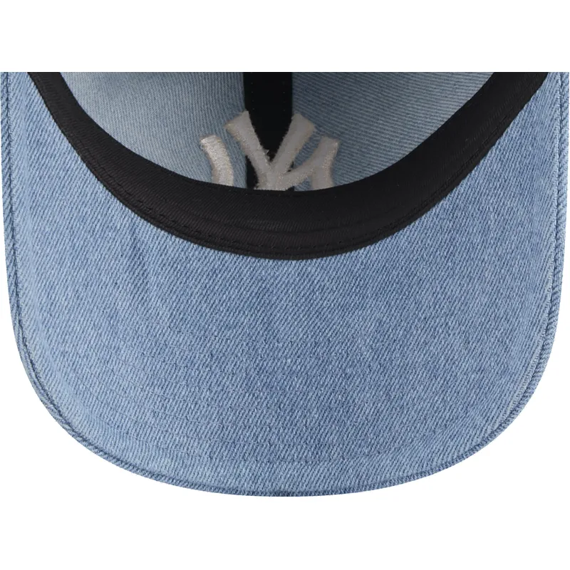 kasketter-buet-bla-justerbar-rem-9twenty-washed-denim-fra-new-york-yankees-mlb-af-new-era