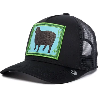 sort-trucker-kasket-far-ye-olde-sheep-the-farm-retro-classic-fra-goorin-bros