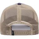 marinebla-beige-og-rod-trucker-kasket-med-fuglemotiv-ye-olde-birdie-the-farm-retro-classic-fra-goorin-bros