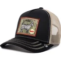 sort-og-beige-trucker-kasket-med-ged-ye-olde-cobra-goat-the-farm-retro-classic-fra-goorin-bros