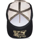 sort-og-beige-trucker-kasket-med-ged-ye-olde-cobra-goat-the-farm-retro-classic-fra-goorin-bros