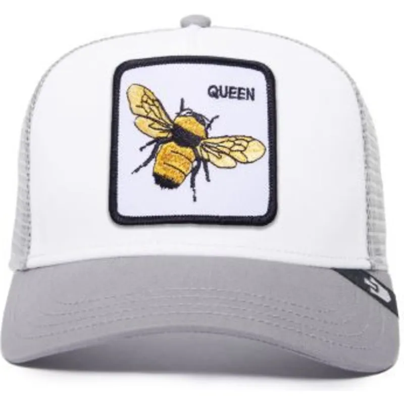 goorin-bros-the-farm-the-queen-bee-hvid-og-gra-trucker-kasket-med-bi