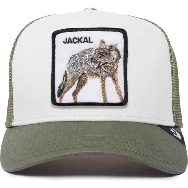 hvid-og-gron-trucker-kasket-sjakal-jackal-the-farm-premium-fra-goorin-bros