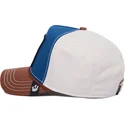 bla-hvid-og-brun-kurvet-snapback-kasket-med-bulldog-tough-bully-100-the-farm-all-over-canvas-fra-goorin-bros