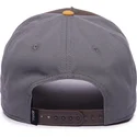 snapback-kasket-med-buet-skygge-i-brun-gra-og-orange-lone-wolf-100-the-farm-all-over-canvas-fra-goorin-bros