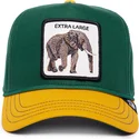 goorin-bros-the-farm-all-over-canvas-elefant-snapback-kasket-i-gron-og-gul-med-buet-skygge-ekstra-stor-100