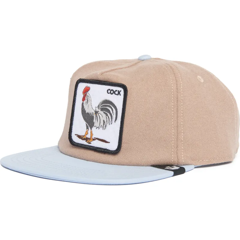 flad-kasket-brun-og-bla-snapback-hane-cock-free-range-the-farm-flats-fra-goorin-bros