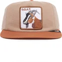 brun-fladskygget-snapback-kasket-goat-alpine-base-the-farm-flats-fra-goorin-bros