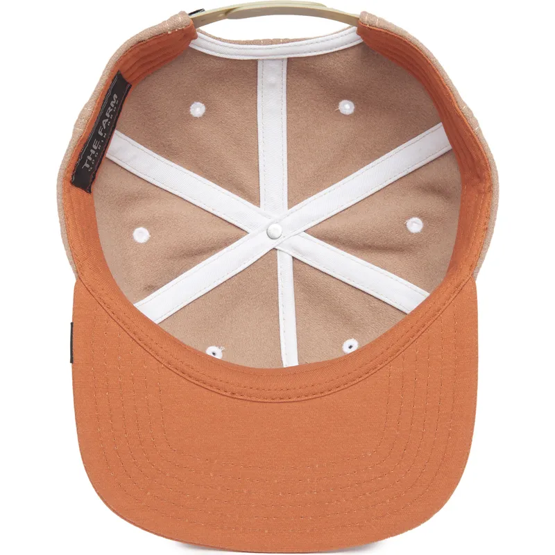 flad-brun-snapback-kasket-ged-goat-alpine-base-the-farm-flats-fra-goorin-bros