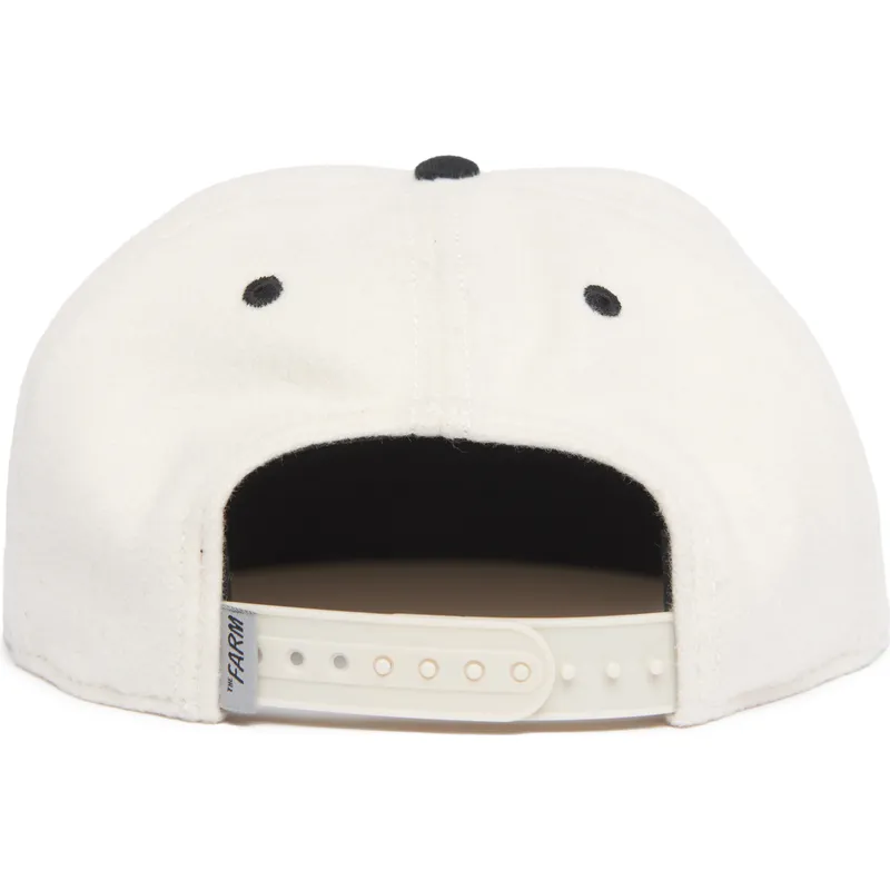 hvid-og-sort-flat-cap-snapback-panter-black-panther-stealth-explorer-the-farm-flats-fra-goorin-bros