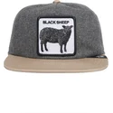 gra-og-brun-flat-cap-snapback-far-black-sheep-flock-mountain-the-farm-flats-fra-goorin-bros