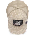 goorin-bros-lone-wolf-sign-o-the-times-the-farm-paisley-beige-trucker-kasket-med-ulv