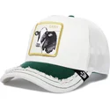 hvid-trucker-kasket-ko-cash-silky-cow-the-farm-silky-roots-fra-goorin-bros