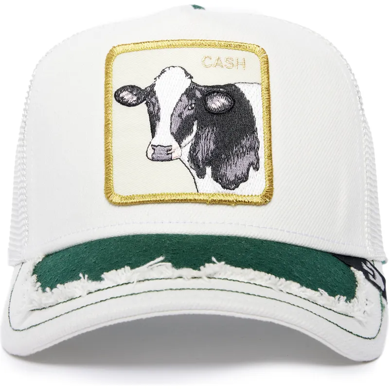 hvid-trucker-kasket-ko-cash-silky-cow-the-farm-silky-roots-fra-goorin-bros