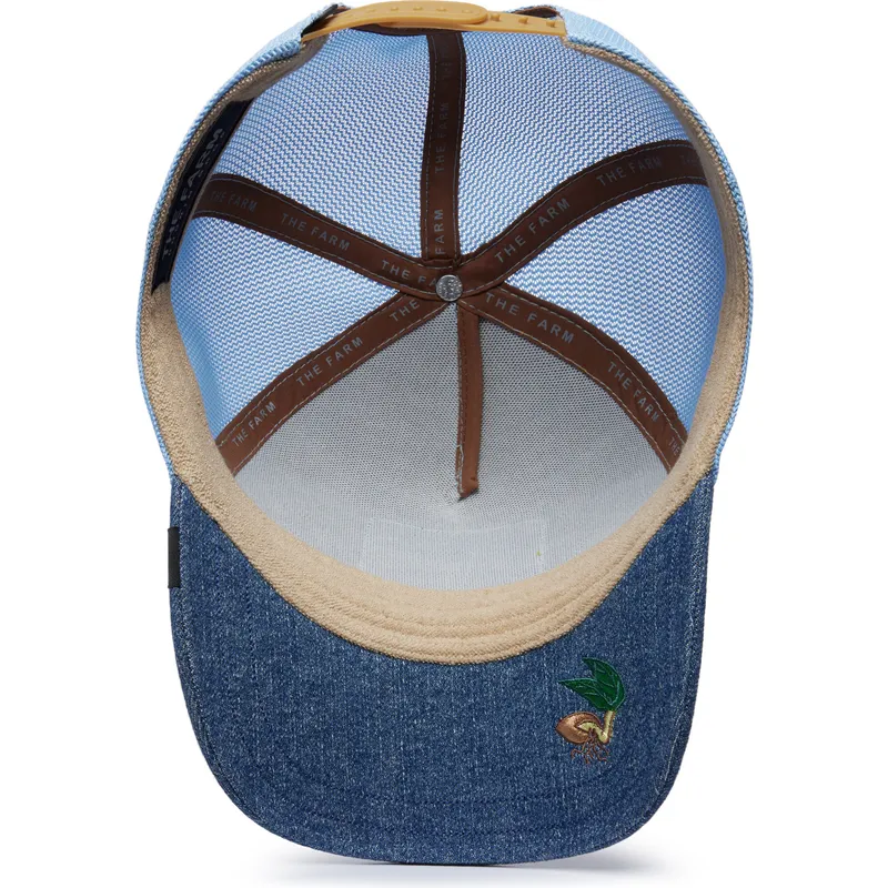 trucker-kasket-bla-ged-goat-silky-goat-the-farm-silky-roots-fra-goorin-bros