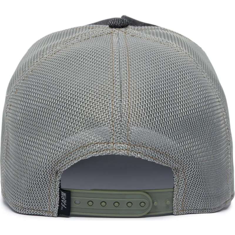 sort-og-gra-trucker-kasket-med-far-silky-sheep-the-farm-silky-roots-fra-goorin-bros