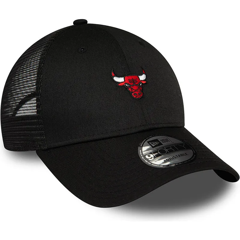 justerbar-sort-trucker-kasket-9forty-home-field-fra-chicago-bulls-nba-af-new-era