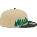 kasketter-flad-brun-tilpasset-59fifty-team-landscape-fra-new-york-yankees-mlb-af-new-era