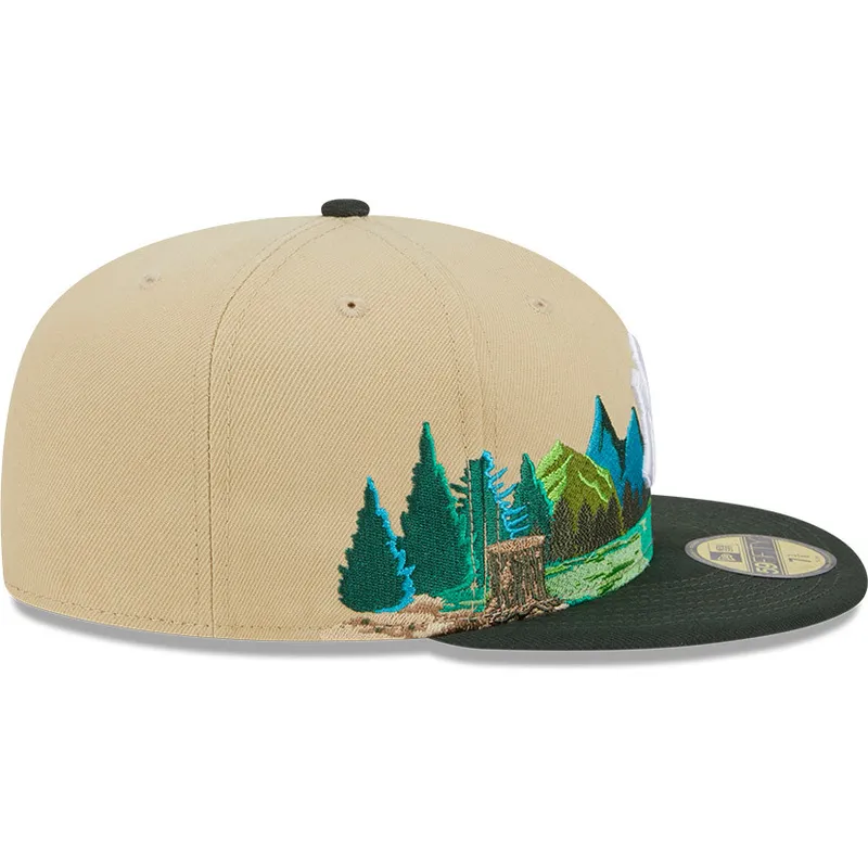 kasketter-flad-brun-tilpasset-59fifty-team-landscape-fra-new-york-yankees-mlb-af-new-era