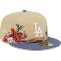 los-angeles-dodgers-mlb-new-era-5950-team-landscape-brun-og-bla-justerbar-flad-kasket