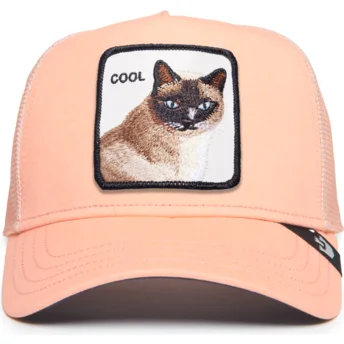 Goorin Bros. The Farm Premium Cool Cat lyserød kat trucker kasket