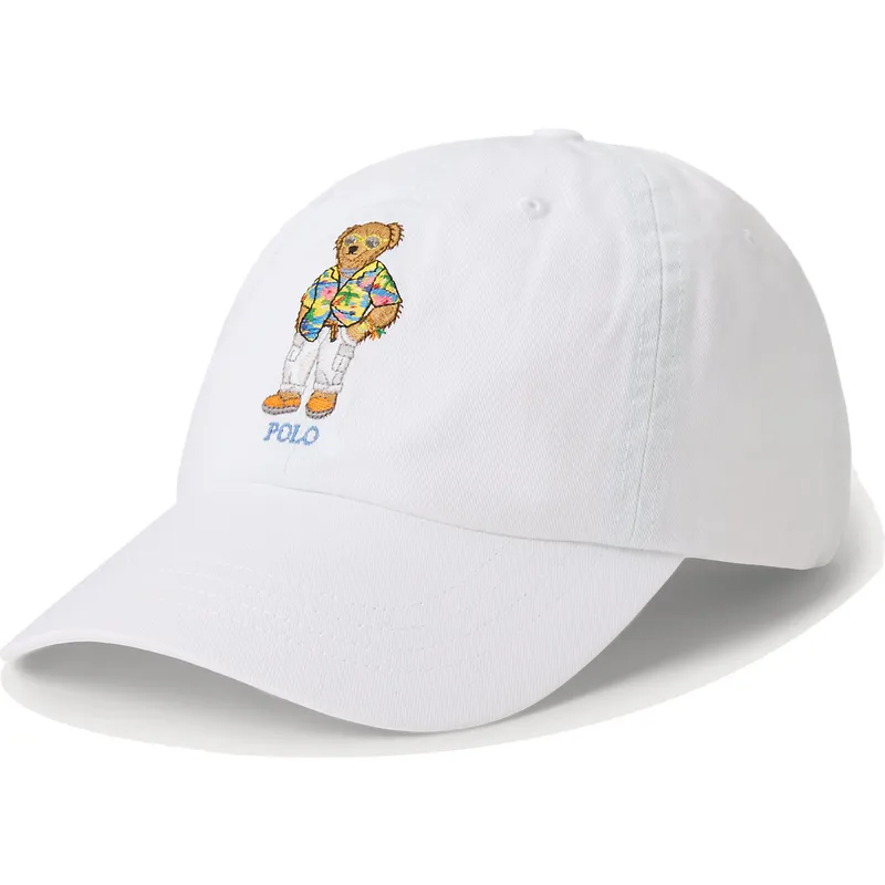 kasketter-buet-hvid-justerbar-rem-af-polo-ralph-lauren