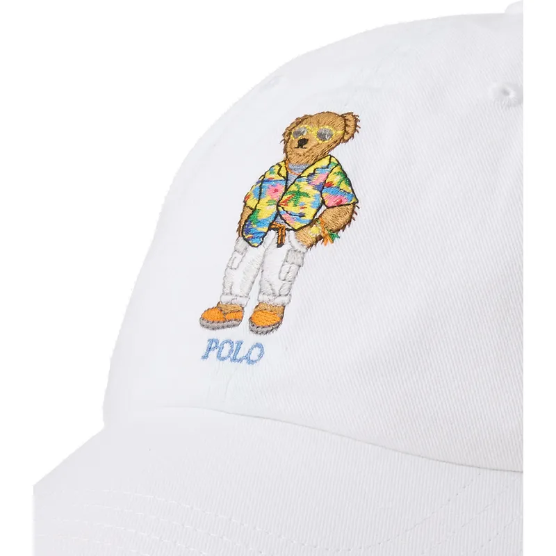 kasketter-buet-hvid-justerbar-rem-af-polo-ralph-lauren