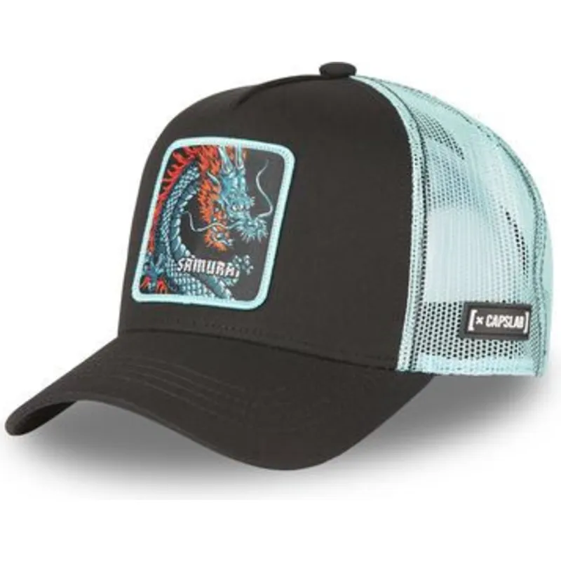 kasketter-buet-sort-snapback-drage-beasts-af-capslab