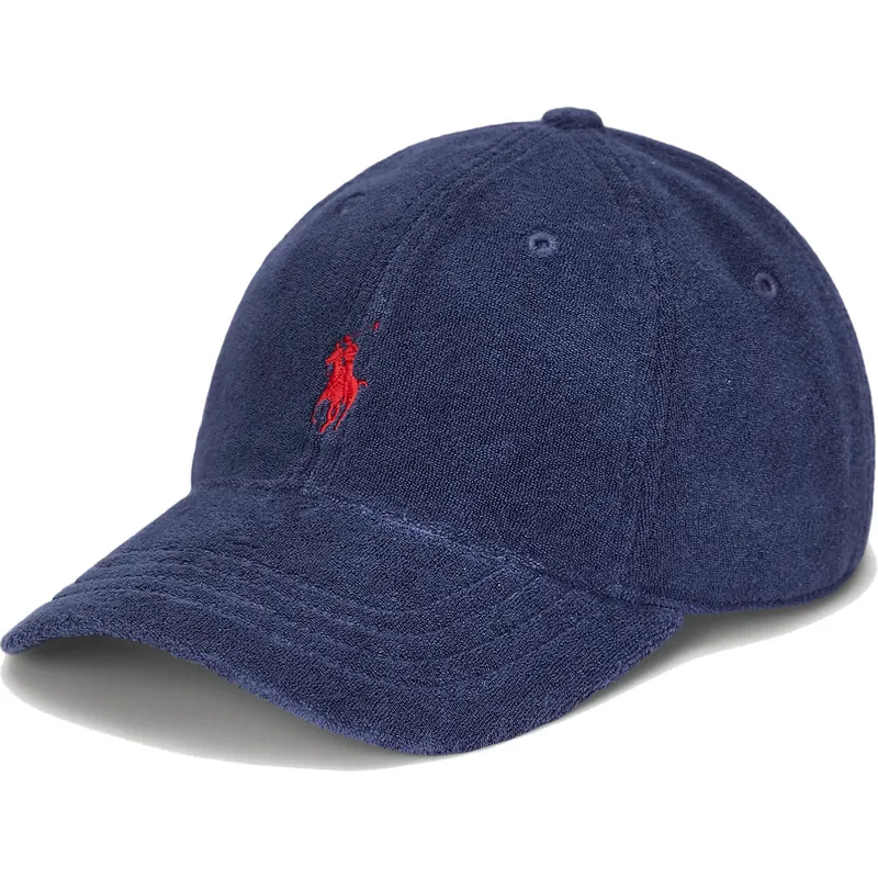 kasketter-buet-marinebla-justerbar-rem-af-polo-ralph-lauren