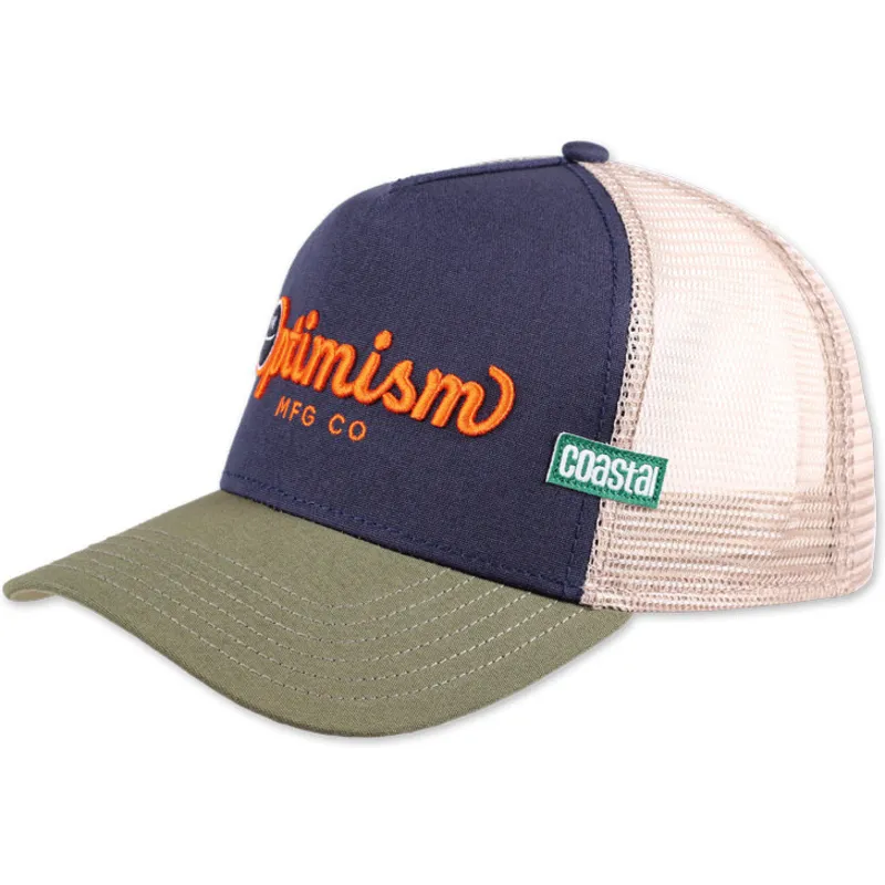 trucker-kasket-marinebla-og-gron-optimism-co-hft-fra-coastal