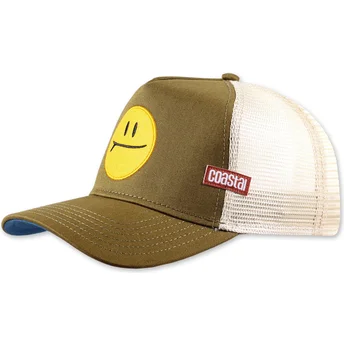 Grøn og hvid trucker-kasket grøn Surf & Smile HFT fra Coastal