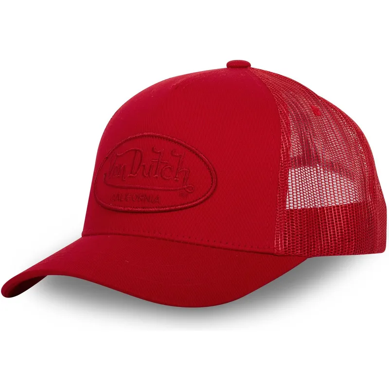 kasketter-buet-rod-snapback-af-von-dutch
