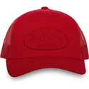 kasketter-buet-rod-snapback-af-von-dutch