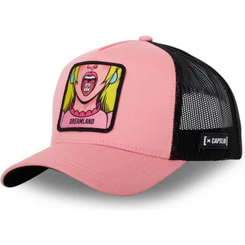 Rosa og sort Dreamland DRE2 Cute trucker kasket fra Capslab