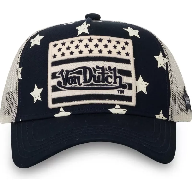 kasketter-buet-marinebla-snapback-af-von-dutch