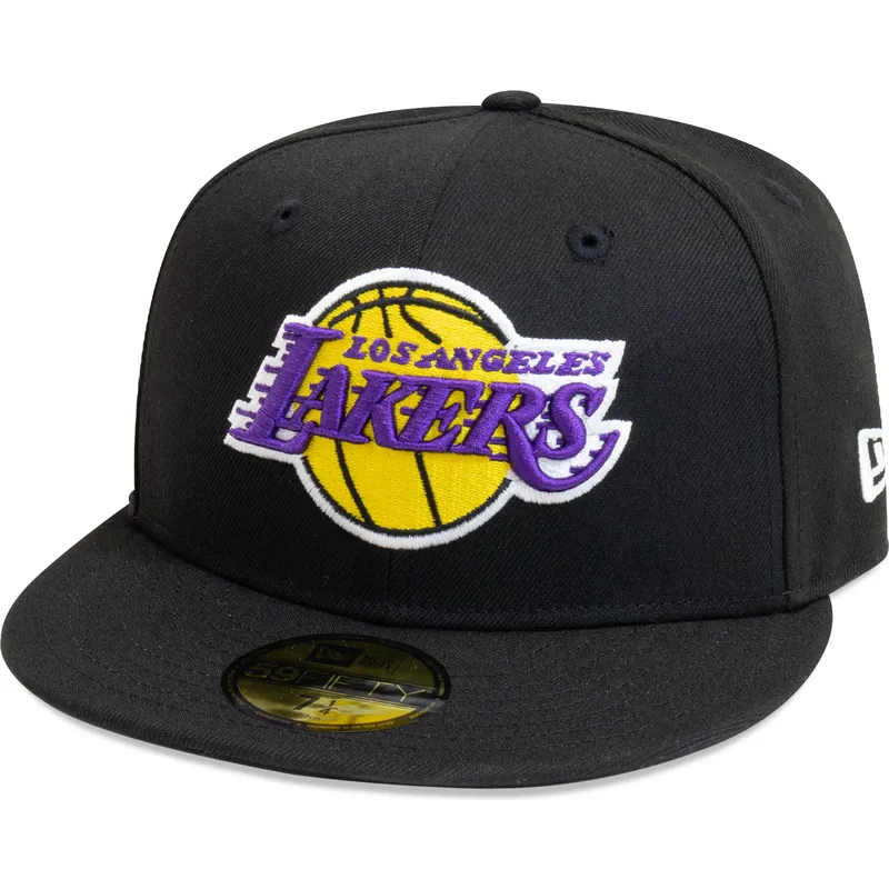 sort-justerbar-59fifty-essential-kasket-fra-los-angeles-lakers-nba-af-new-era