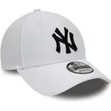 hvid-justerbar-kurvet-kasket-9forty-diamond-era-essential-fra-new-york-yankees-mlb-fra-new-era