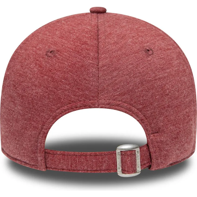 kasketter-buet-rod-justerbar-rem-granate-granate-9forty-jersey-essential-fra-new-york-yankees-mlb-af-new-era